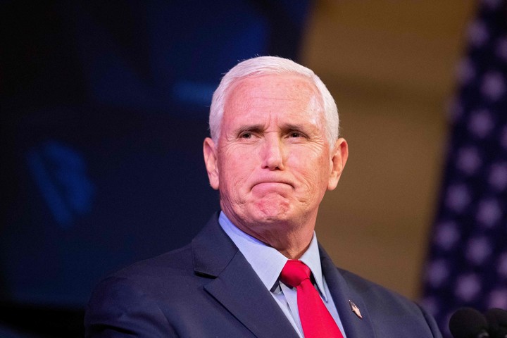 El ex vicepresidente republicano de Estados Unidos, Mike Pence. Foto: AFP
