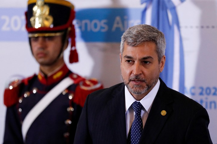 El paraguayo Mario Abdo Benitez participa del foro de la CELAC en Buenos Aires. Foto Reuters / Agustín Marcarian
