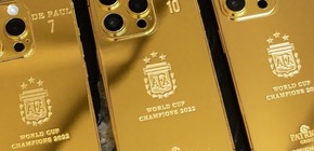 Cómo son y cuánto cuestan los iPhone de oro que recibieron Messi y sus compañeros de la Selección