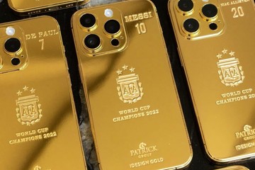 Cómo son y cuánto cuestan los iPhone de oro que recibieron Messi y sus compañeros de la Selección