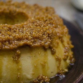 Flan de quinoa