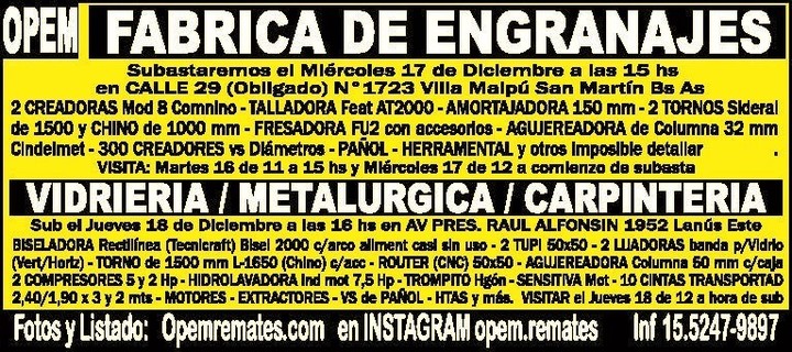 Opem - Fabrica de engranajes
