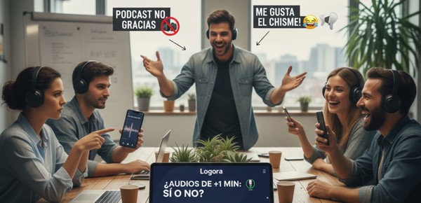 ¿Audios de WhatsApp de más de 1 minuto?